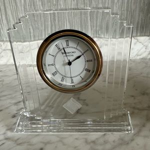 Vintage 1995 Waterford Crystal Metropolitan Analog Clock